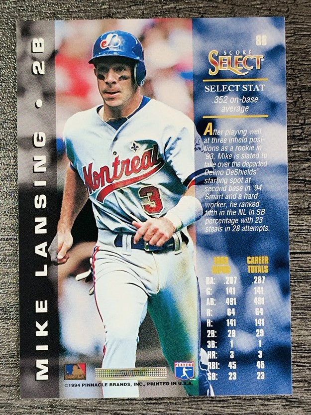 1994 Select #88 Mike Lansing