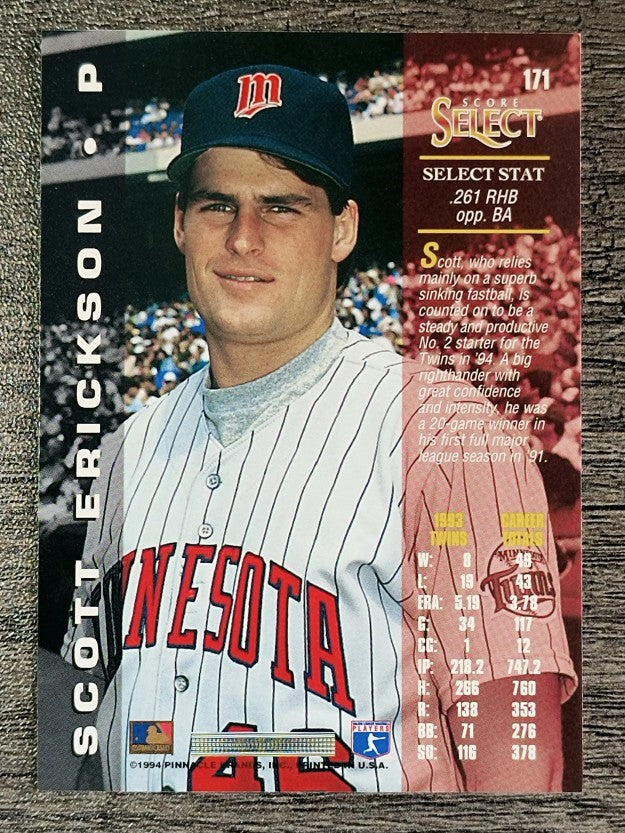 1994 Select #171 Scott Erickson