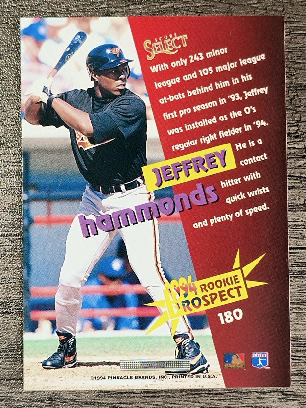 1994 Select #180 Jeffrey Hammonds