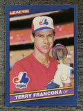 1986 Leaf/Donruss #191 Terry Francona