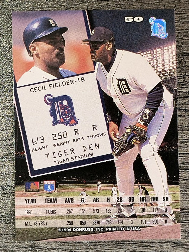 1994 Leaf #50 Cecil Fielder