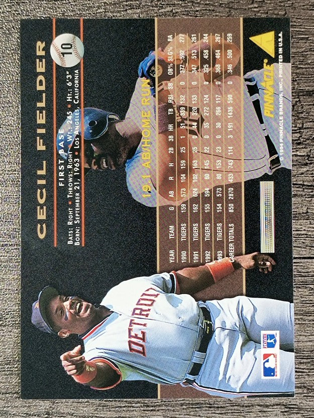 1994 Pinnacle #10 Cecil Fielder