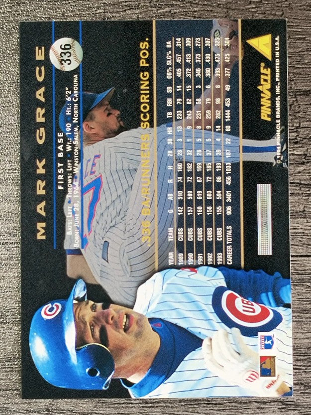 1994 Pinnacle #336 Mark Grace