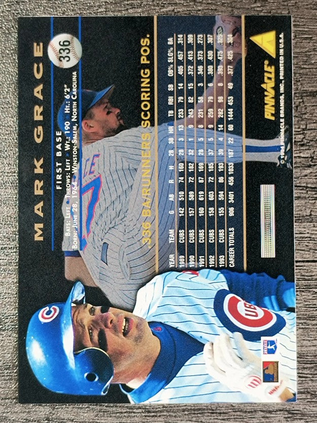 1994 Pinnacle #336 Mark Grace
