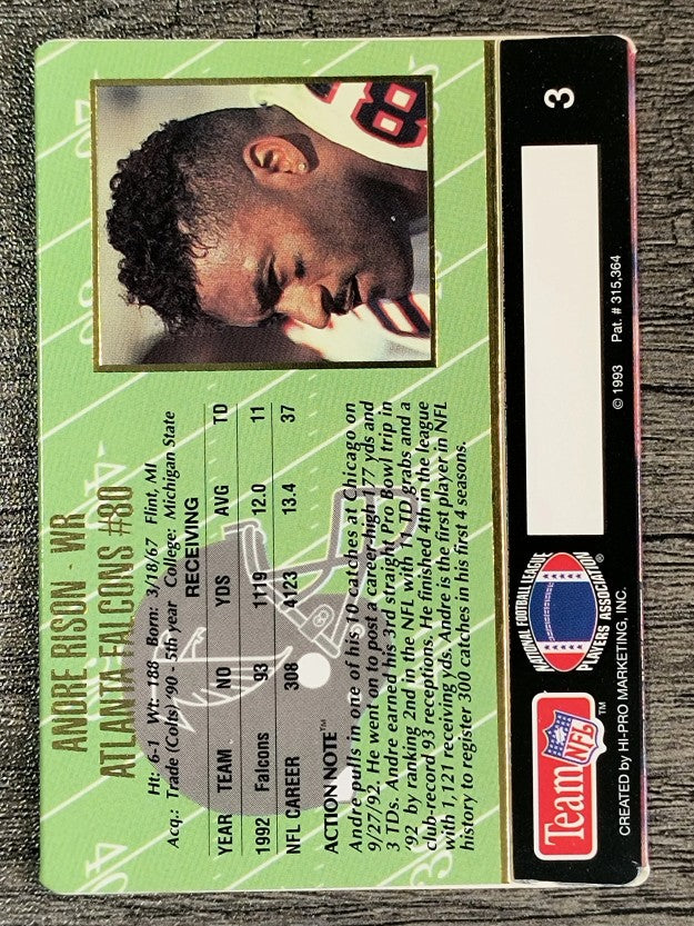 1993 Action Packed #3 Andre Rison
