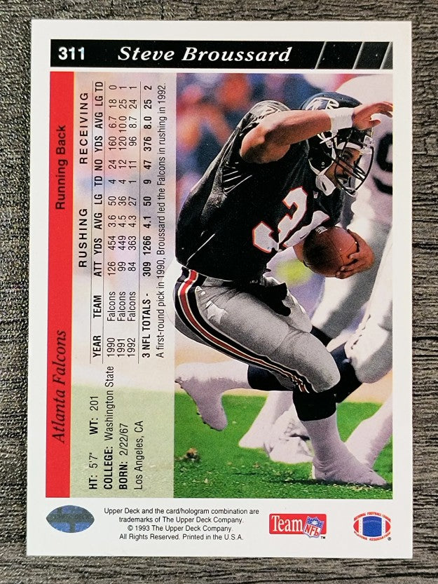 1993 Upper Deck #311 Steve Broussard