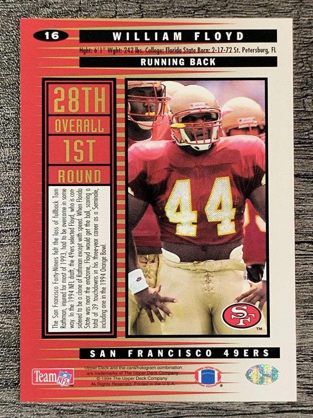 1994 Collector's Choice #16 William Floyd RC