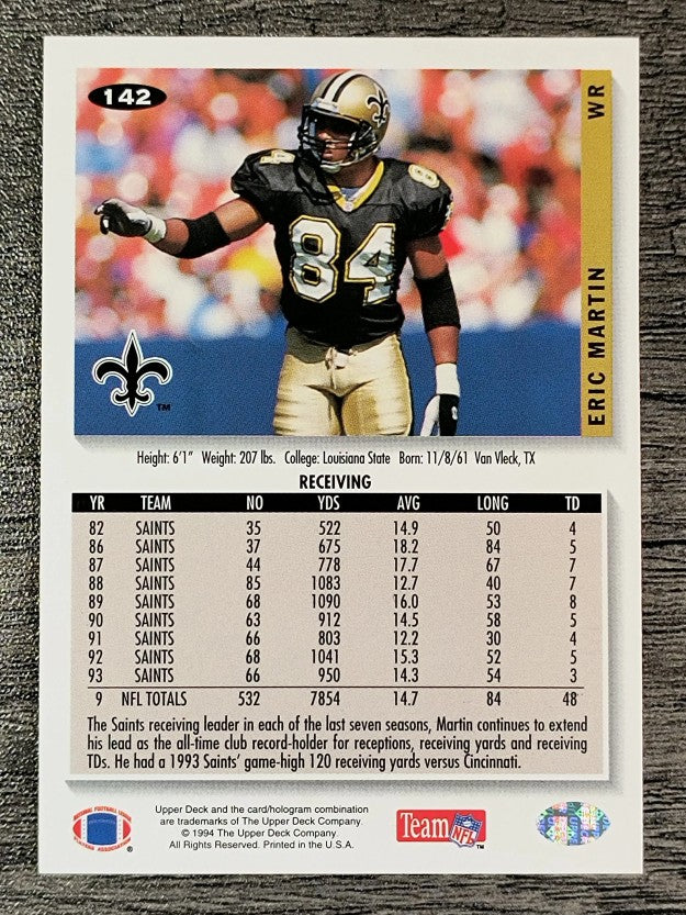 1994 Collector's Choice #142 Eric Martin