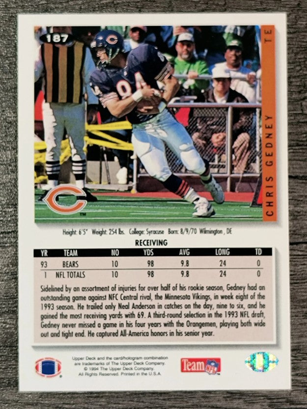1994 Collector's Choice #187 Chris Gedney