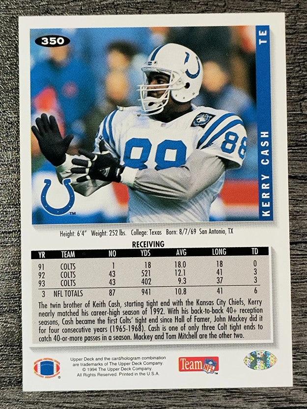 1994 Collector's Choice #350 Kerry Cash