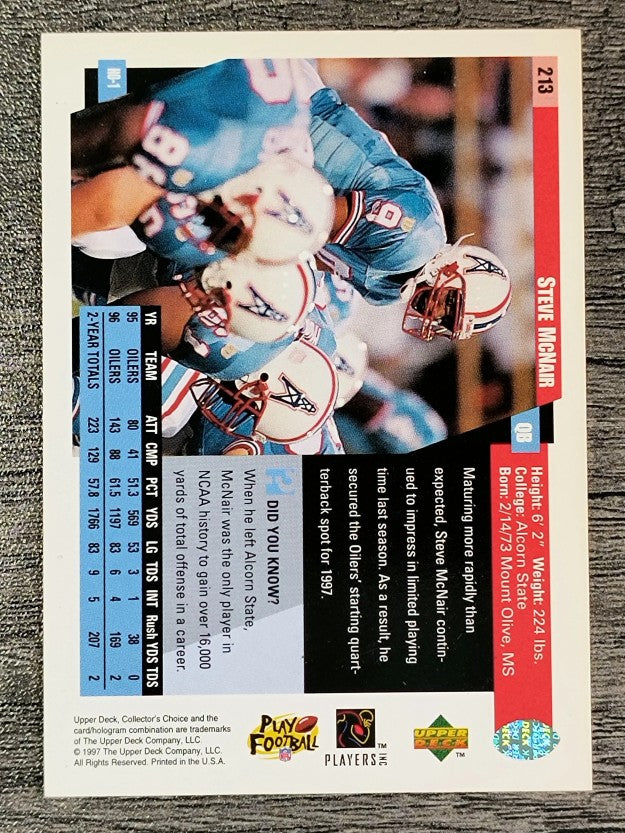 1997 Collector's Choice #213 Steve McNair
