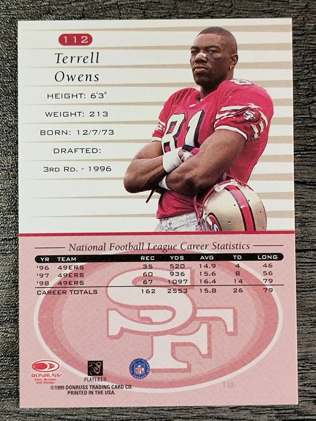 1999 Donruss #112 Terrell Owens