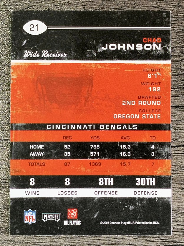 2007 Playoff Contenders #21 Chad Johnson