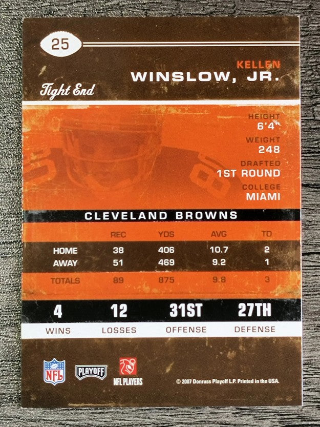 2007 Playoff Contenders #25 Kellen Winslow