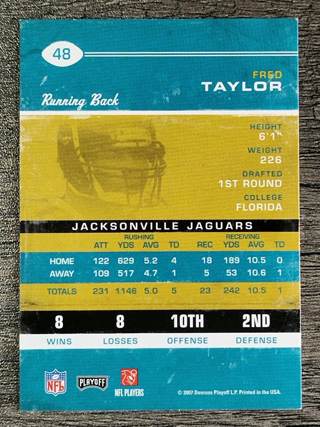 2007 Playoff Contenders #48 Fred Taylor