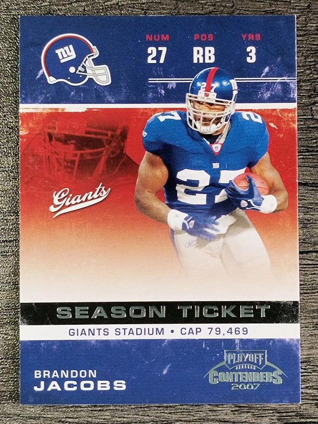 2007 Playoff Contenders #66 Brandon Jacobs