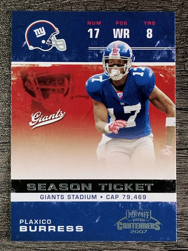 2007 Playoff Contenders #67 Plaxico Burress