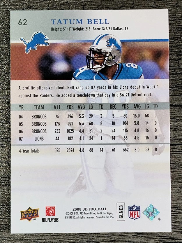 2008 Upper Deck #62 Tatum Bell