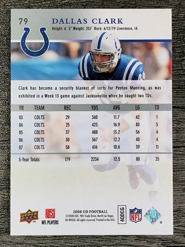 2008 Upper Deck #79 Dallas Clark