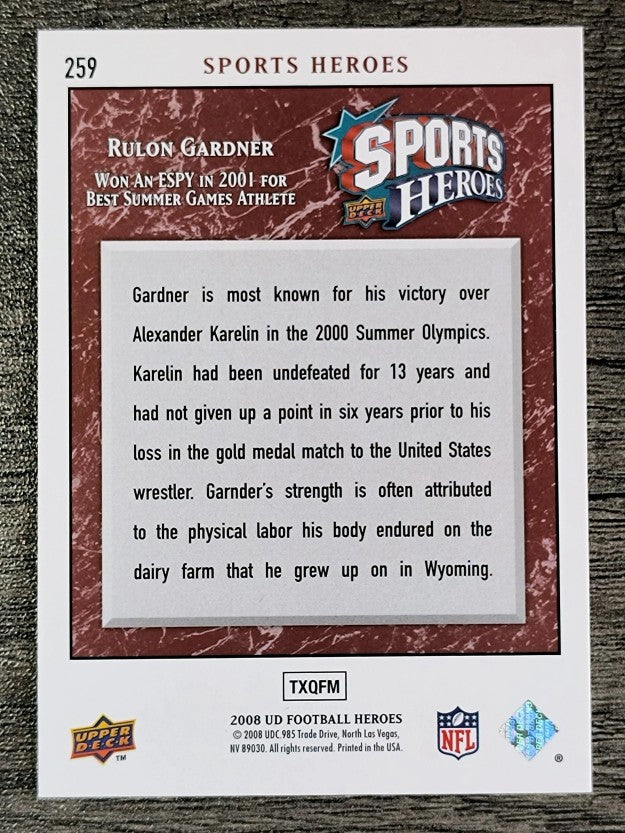 2008 Upper Deck Heroes #259 Rulon Gardner