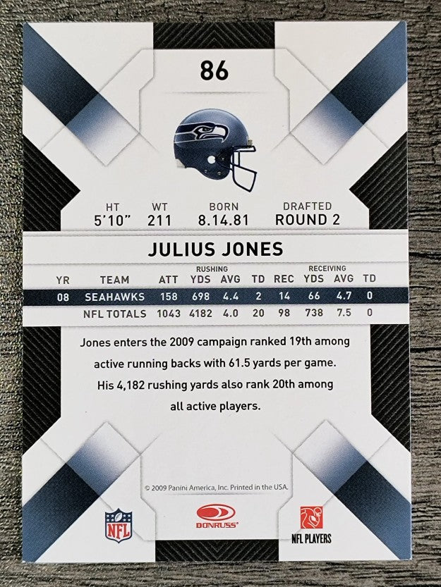 2009 Donruss Threads #86 Julius Jones