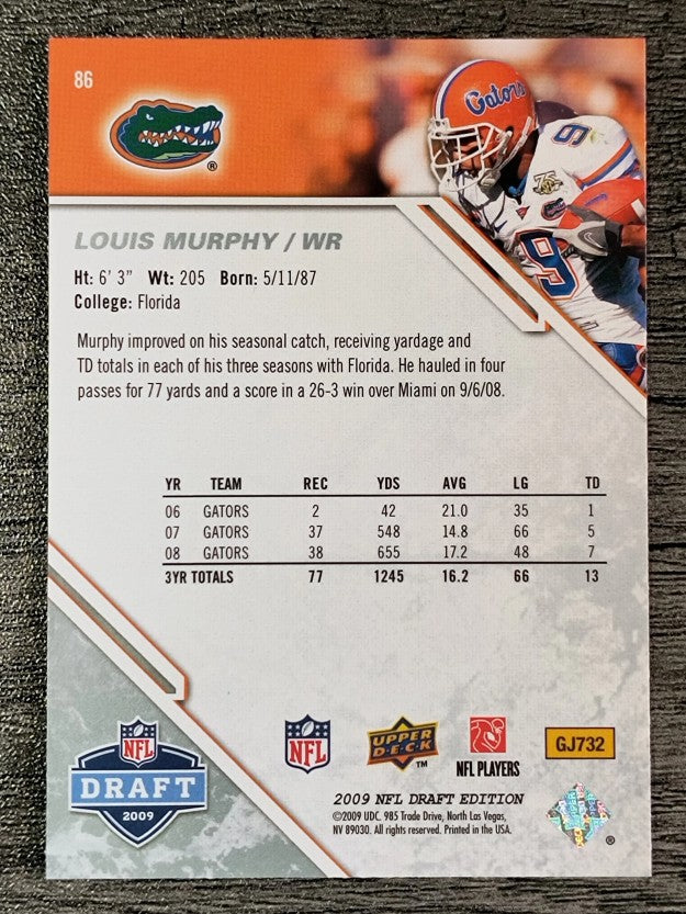 2009 Upper Deck Draft Edition #86 Louis Murphy RC