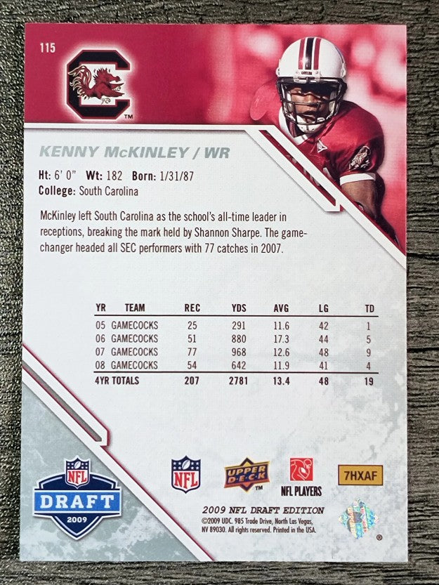 2009 Upper Deck Draft Edition #115 Kenny McKinley RC