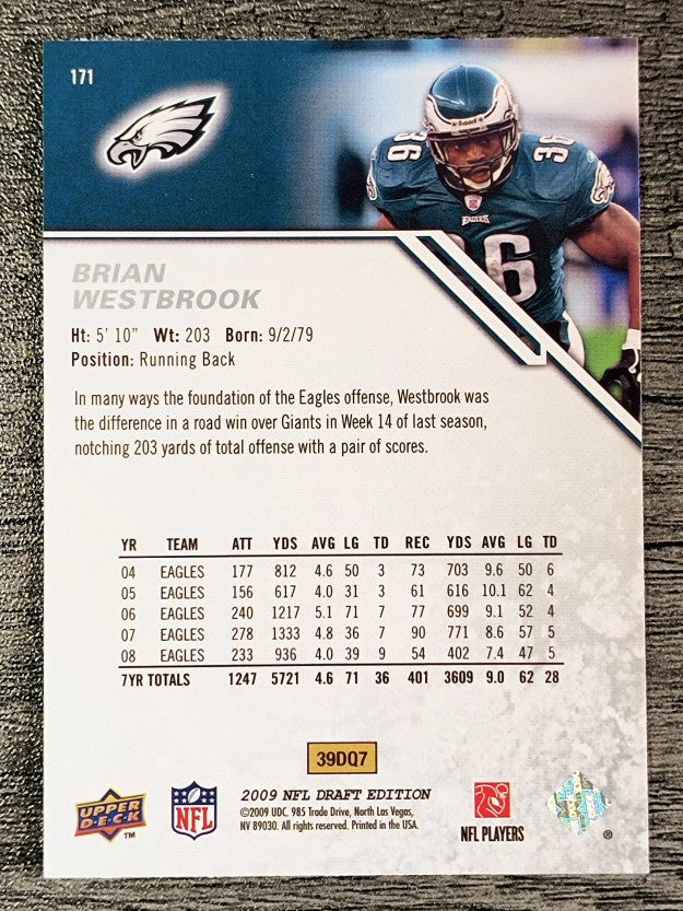 2009 Upper Deck Draft Edition #171 Brian Westbrook