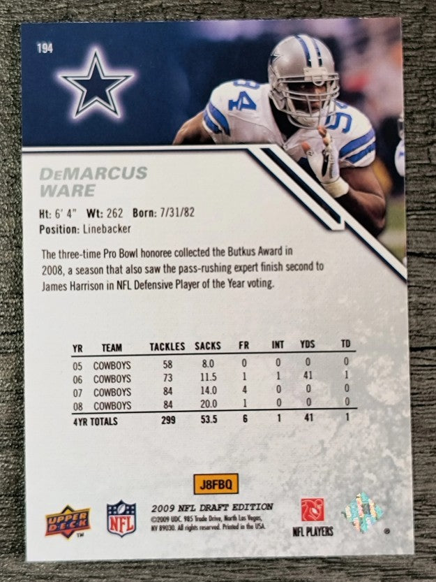 2009 Upper Deck Draft Edition #194 DeMarcus Ware