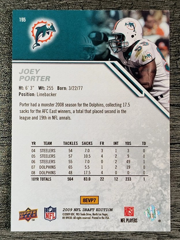 2009 Upper Deck Draft Edition #195 Joey Porter