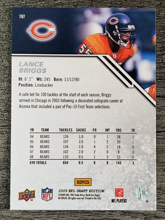 2009 Upper Deck Draft Edition #197 Lance Briggs