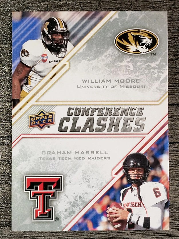 2009 Upper Deck Draft Edition #253 William Moore/Graham Harrell