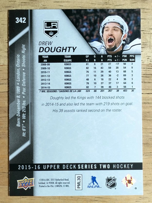 2015-16 Upper Deck #342 Drew Doughty