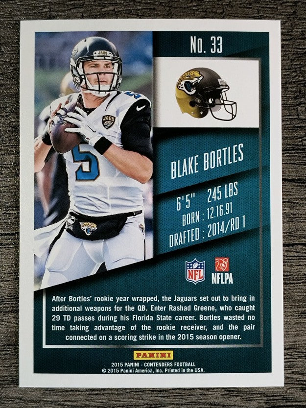 2015 Panini Contenders #33 Blake Bortles