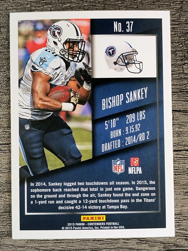 2015 Panini Contenders #37 Bishop Sankey