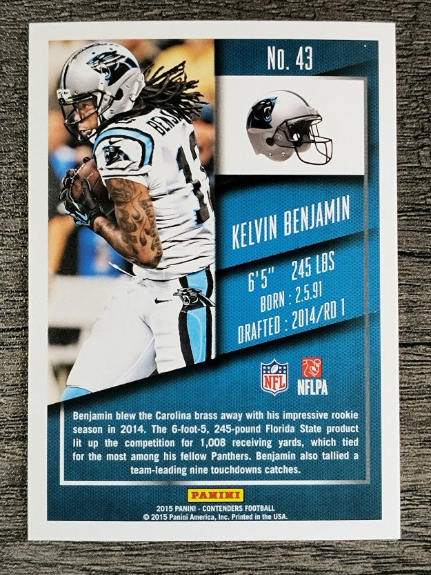 2015 Panini Contenders #43 Kelvin Benjamin