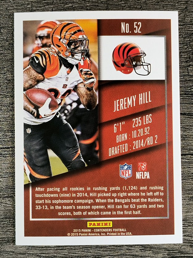 2015 Panini Contenders #52 Jeremy Hill
