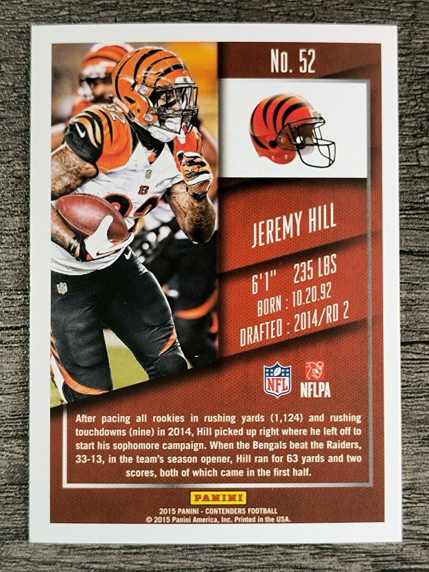 2015 Panini Contenders #52 Jeremy Hill