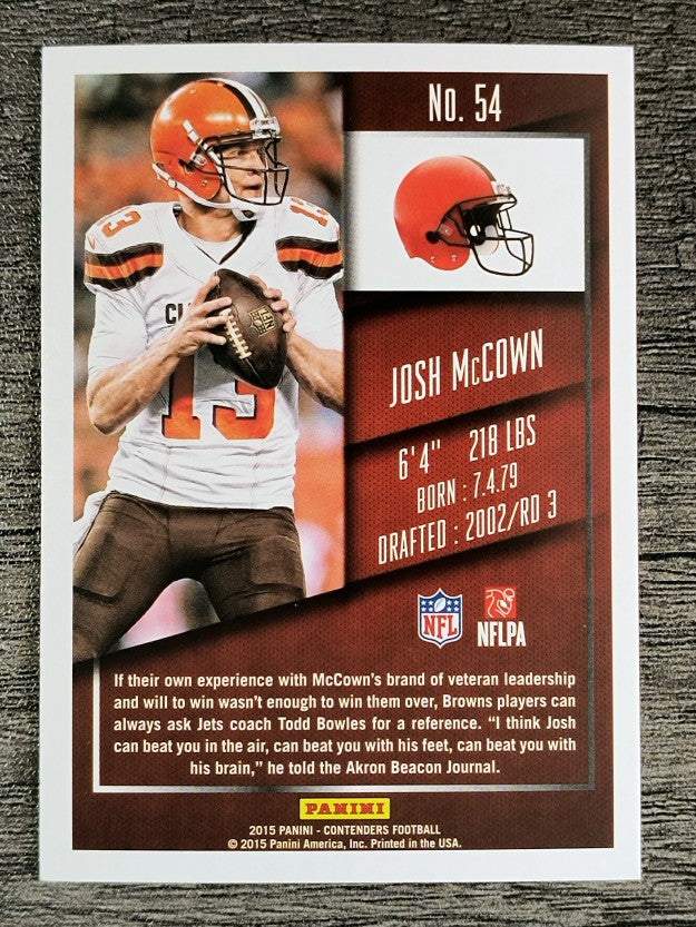 2015 Panini Contenders #54 Josh McCown