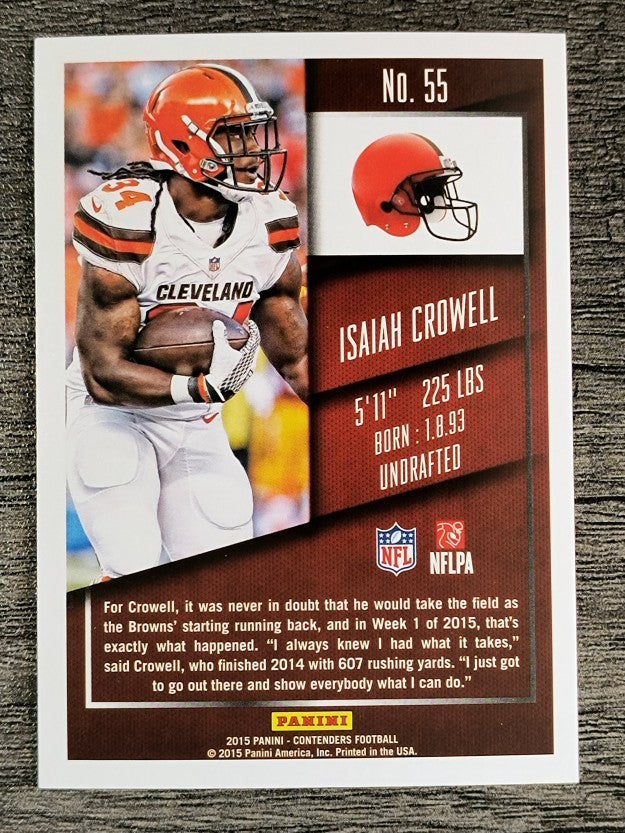 2015 Panini Contenders #55 Isaiah Crowell
