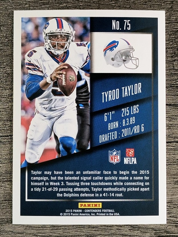 2015 Panini Contenders #75 Tyrod Taylor