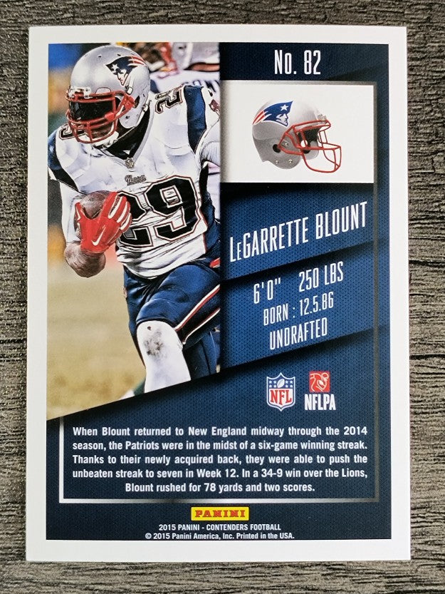 2015 Panini Contenders #82 LeGarrette Blount