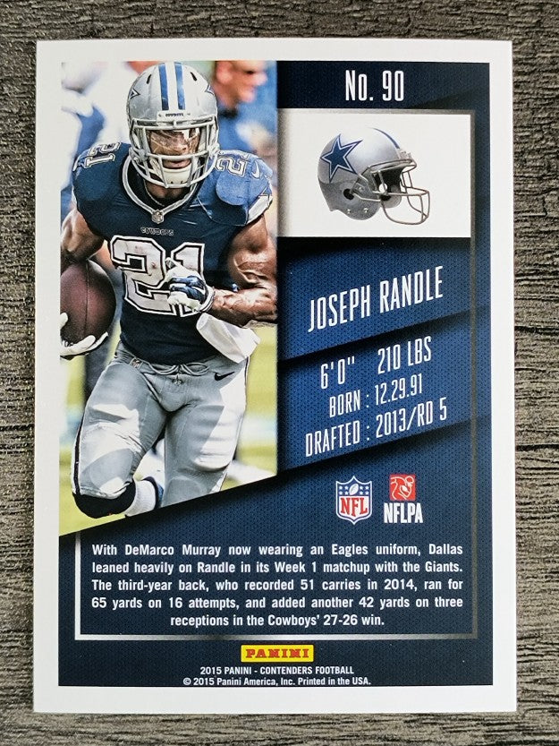 2015 Panini Contenders #90 Joseph Randle