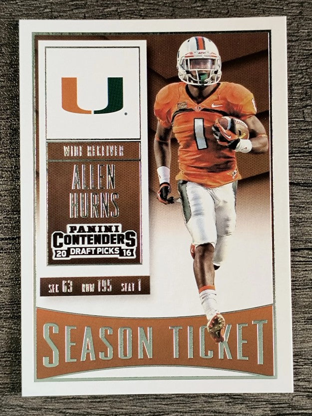 2016 Panini Contenders Draft Picks #5 Allen Hurns