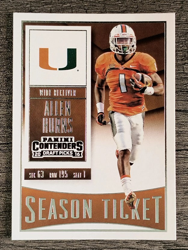 2016 Panini Contenders Draft Picks #5 Allen Hurns