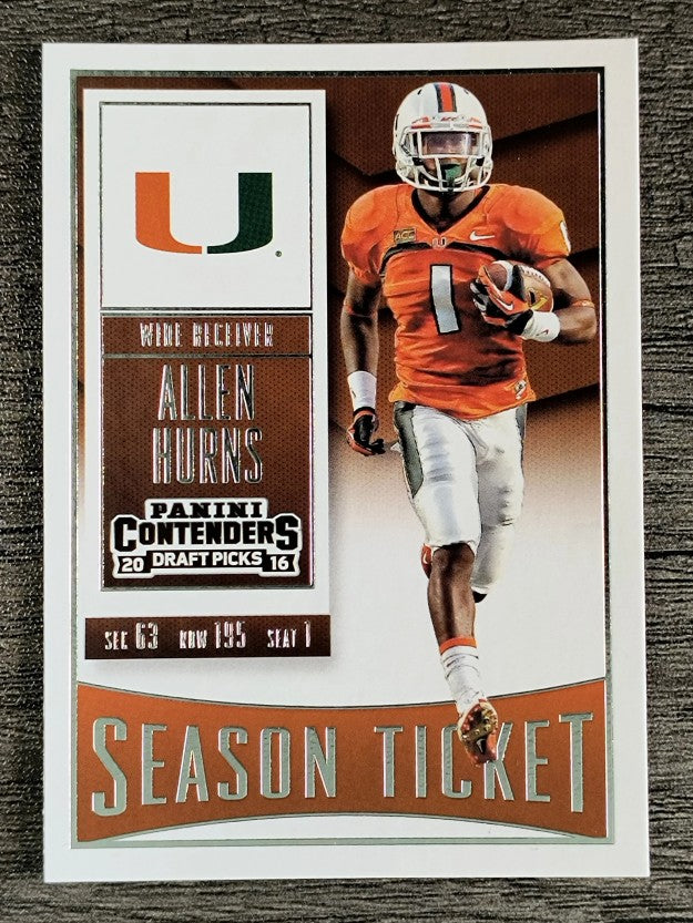 2016 Panini Contenders Draft Picks #5 Allen Hurns