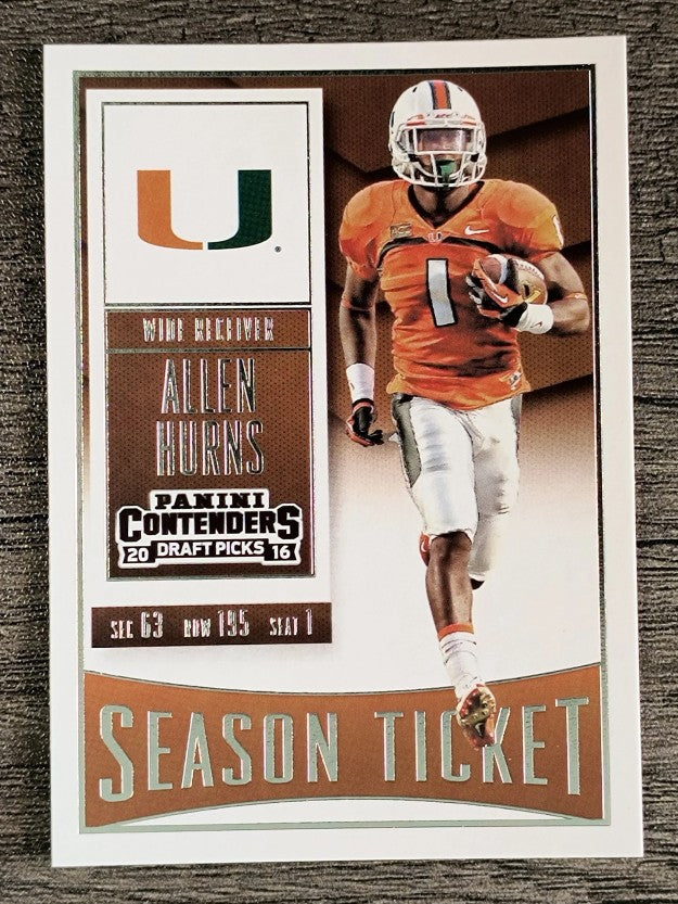 2016 Panini Contenders Draft Picks #5 Allen Hurns