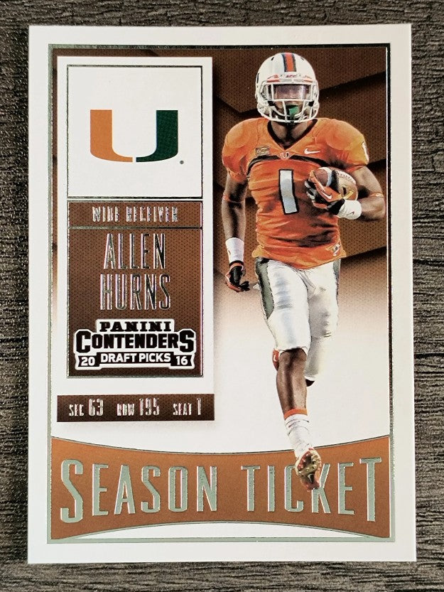 2016 Panini Contenders Draft Picks #5 Allen Hurns