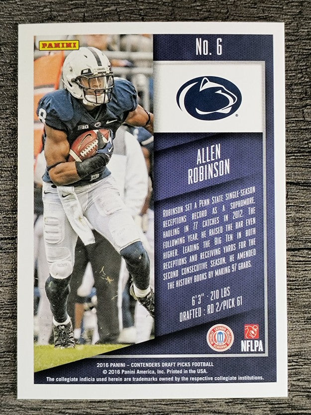 2016 Panini Contenders Draft Picks #6 Allen Robinson