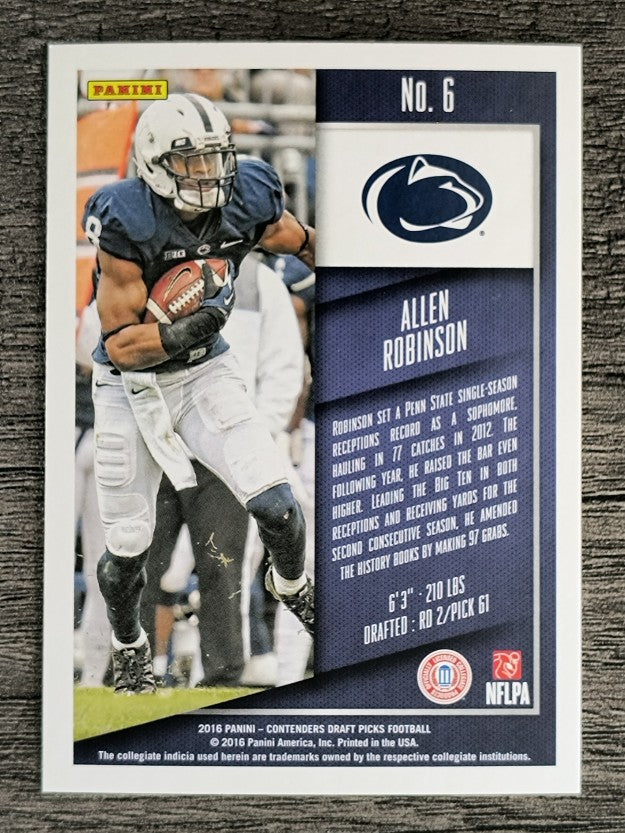 2016 Panini Contenders Draft Picks #6 Allen Robinson